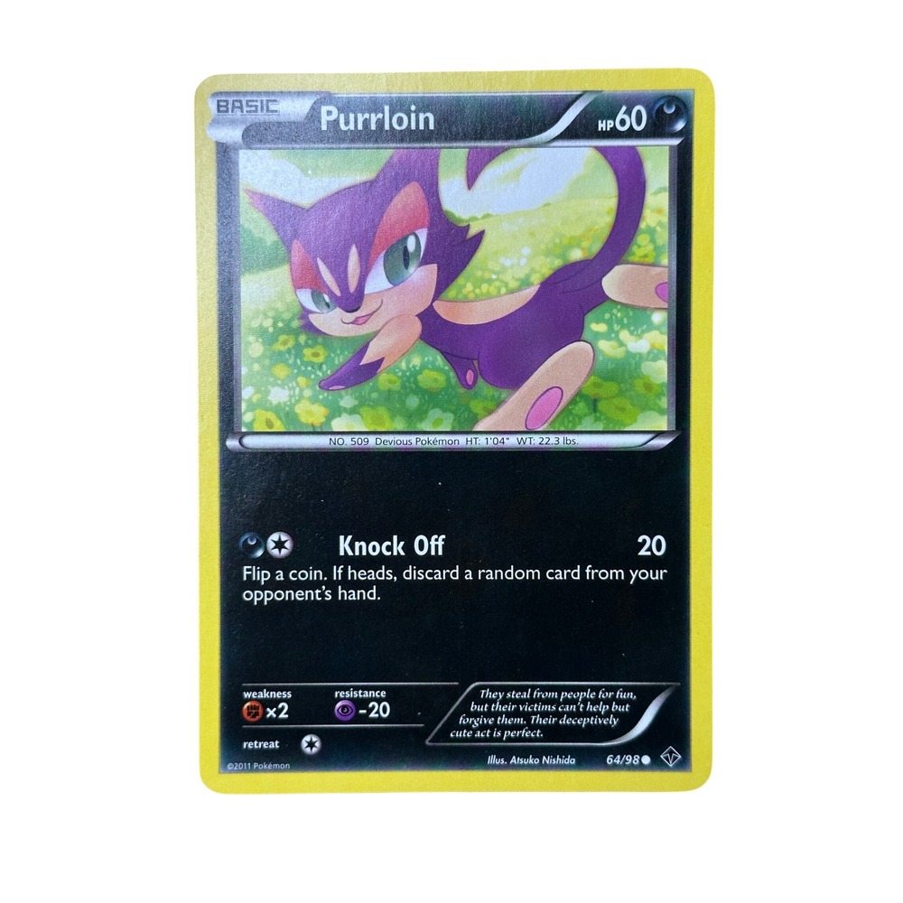 Purrloin 64/98 Pokemon Card Basic‎ Devious Pokemon MP/LP